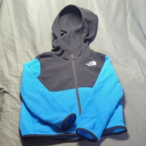 The North Face Black and Blue Zip-Up Hoodie
